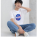 【メンズ】USAコットンNASAグラフィックプリントTシャツ