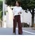 【WEB限定】ストレートスリットリブパンツ#