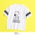 【coen キッズ/ジュニア】クリニクラウン SNOOPY(スヌーピー)フットボールTシャツ