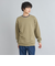 ニットリブカラー裏毛スウェット
