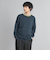 ニットリブカラー裏毛スウェット