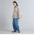 バックシャーリングスキッパーブラウス