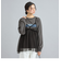 チュールキャミ付きロックTシャツ