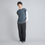 フェイクレイヤードワッフルロングスリーブTシャツ