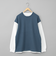 フェイクレイヤードワッフルロングスリーブTシャツ