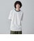 カラーリブニットネックTシャツ