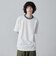 カラーリブニットネックTシャツ