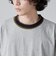 カラーリブニットネックTシャツ