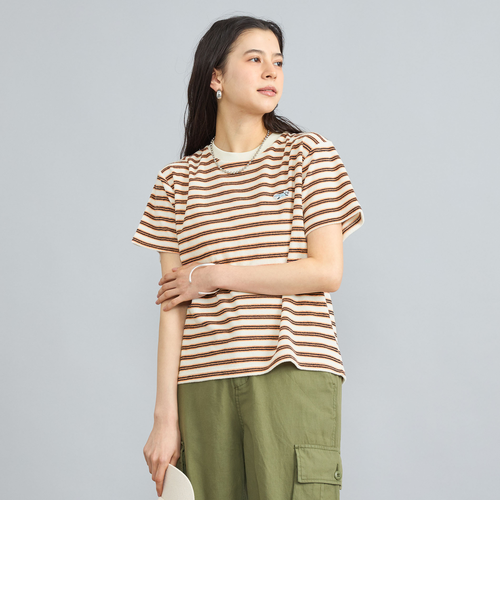 PHEENY パイルボーダーT / ナチュラル PHEENY/PILE BORDER S/S(IVORY)