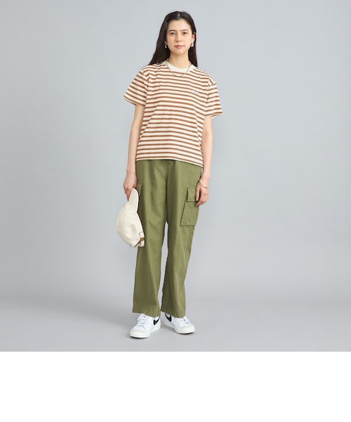 PHEENY パイルボーダーT / ナチュラル PHEENY/PILE BORDER S/S