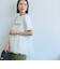 チュールキャミ付きロゴTシャツ