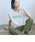 チュールキャミ付きロゴTシャツ