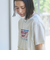 チュールキャミ付きロゴTシャツ