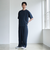【RONEL】フクレ2重織イージーワイドパンツ