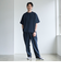 【RONEL】フクレ2重織イージーワイドパンツ