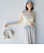 【RONEL】シアーリブニットプルオーバー