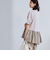 【RONEL】クリアポンチ異素材ドッキングペプラムカットソー