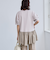 【RONEL】クリアポンチ異素材ドッキングペプラムカットソー