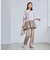 【RONEL】クリアポンチ異素材ドッキングペプラムカットソー