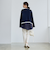 【RONEL】クリアポンチ異素材ドッキングペプラムノースリーブ