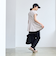 【RONEL】クリアスムースペプラムフレンチスリーブカットソー