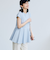 【RONEL】クリアスムースペプラムフレンチスリーブカットソー