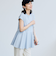 【RONEL】クリアスムースペプラムフレンチスリーブカットソー