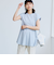 【RONEL】クリアスムースペプラムフレンチスリーブカットソー