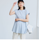 【RONEL】クリアスムースペプラムフレンチスリーブカットソー