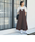 ポリツイルダブルストラップキャミワンピース