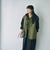 幾何柄キルトリバーシブルベスト