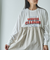フハクドッキングロゴプリントロングスリーブTシャツ