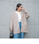 【着疲れしにくい大人上品ニットアウター】ブークレプレーティングアウターカーディガン（WEB限定カラー）
