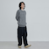メランジクルーネックニット