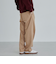 ウォッシュドストレッチワイドチノパンツ