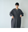 YALE別注ロゴプリントハーフジップワンピース