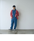 起毛アゼ編みVネックニットカーディガン