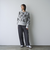 【ふんわりルーズなイマドキニット】ニュアンスフラワージャガードニット
