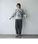 【ふんわりルーズなイマドキニット】ニュアンスフラワージャガードニット