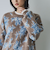 【ふんわりルーズなイマドキニット】ニュアンスフラワージャガードニット