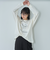 メタリックロゴプリントロングスリーブＴシャツ