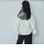 メタリックロゴプリントロングスリーブＴシャツ