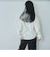 メタリックロゴプリントロングスリーブＴシャツ