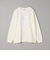 メタリックロゴプリントロングスリーブＴシャツ