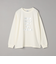 メタリックロゴプリントロングスリーブＴシャツ