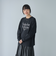 メタリックロゴプリントロングスリーブＴシャツ