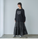 メタリックロゴプリントロングスリーブＴシャツ
