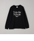 メタリックロゴプリントロングスリーブＴシャツ