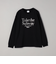 メタリックロゴプリントロングスリーブＴシャツ