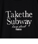 メタリックロゴプリントロングスリーブＴシャツ